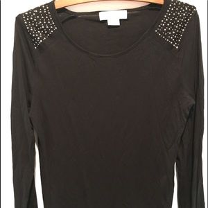 Michael Kors embellished stretch top